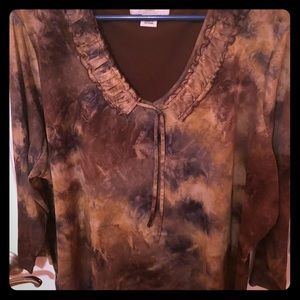 Sag Harbor size 3x - 3/4 sleeve blouse/top